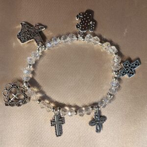 Glass Beaded Charm Bracelet