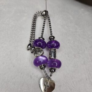Purple "One of a kind" Adjustable Bracelet