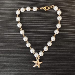 Pearl Bracelet w/ Starfish Charm