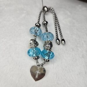 Light Blue "One of a kind" Adjustable Bracelet